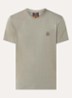 Patch T-shirt met logoborduring - Groen