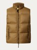 Roydale gewatteerde bodywarmer met donsvulling en ritszakken - Bruin