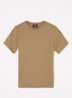 Shispare T-shirt met logo - Lichtbruin