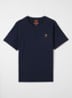 T-shirt met logo - Donkerblauw