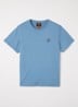 T-shirt met logo - Blauwgrijs