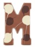 Chocoladeletter Melk gevlekt 190 gram - A t/m Z - M