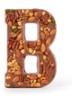 Chocoladeletter Melk met noten 185 gram - A t/m Z - B