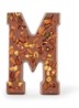 Chocoladeletter Melk met noten 185 gram - A t/m Z - M