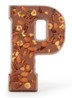 Chocoladeletter Melk met noten 185 gram - A t/m Z - P