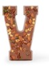 Chocoladeletter Melk met noten 185 gram - A t/m Z - V