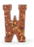 Chocoladeletter Melk met noten 185 gram - A t/m Z - W