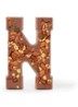Chocoladeletter Melk met noten 185 gram - A t/m Z - N