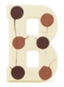 Chocoladeletter Wit gevlekt 190 gram - A t/m Z - B