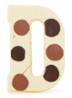 Chocoladeletter Wit gevlekt 190 gram - A t/m Z - D