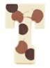 Chocoladeletter Wit gevlekt 190 gram - A t/m Z - T