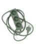 Power Bar stekkerdoos 5 meter - Mosgroen