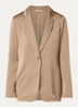 Blazer van satijn - Zand