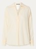 Blouse met V-hals - Ivoor