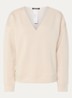 Top met V-hals - Beige
