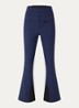 Aurora high waist flared fit skibroek met ritszakken - Donkerblauw
