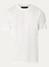 Zole T-shirt met in zijdeblend - Gebroken wit