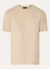 Zole T-shirt met in zijdeblend - Beige