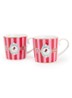 Love Birds espressokopje 19 cl set van 2 - Rood