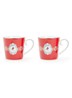 Love Birds kopje 30 cl set van 2 - Donkerrood