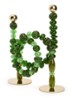 Beads kandelaar 38 cm - Donkergroen