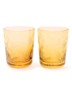 Scattered Flowers glas 54 cl set van 2 - Okergeel