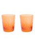 Scattered Flowers glas 54 cl set van 2 - Oranje