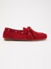 Native bootschoen van suède met franjes - Rood