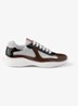 America's Cup sneaker met lakleren details - Bruin