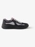 America's Cup sneaker met mesh details - Zwart