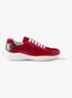America's Cup sneaker van mesh met details van lakleer - Rood