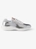 America's Cup sneaker van mesh met metallic finish - Zilver