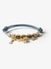 Armband van leer - Staalblauw