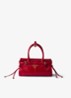 Bonnie Mini handtas van kalfsleer - Rood