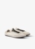 Collapse Re-Nylon sneaker met suède details - Beige