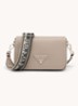 Crossbodytas van kalfsleer - Zand