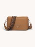 Crossbodytas van kalfsleer - Bruin