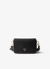 Crossbodytas van kalfsleer - Diepzwart