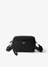 Crossbodytas van kalfsleer - Zwart