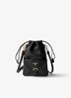 Crossbodytas van lamsleer - Zwart