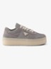 Downtown Bold Re-Nylon sneaker met suède details - Grijs