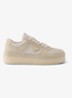Downtown Bold Re-Nylon sneaker met suède details - Beige