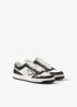 Downtown sneaker van leer - Zwart