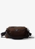Explore Re-Nylon schoudertas met leren details - Bruin