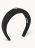 Haarband met logo - Zwart
