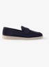 Loafer van kalfssuède - Donkerblauw