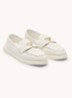 Loafer van suède met logo - Lichtgrijs