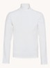 Longsleeve met col en logo - Wit