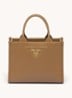 Mini Symbole handtas van leer - Camel