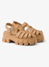 Monolith sandaal van rubber met logo - Camel